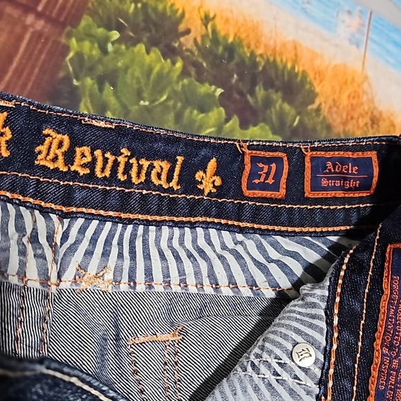 Rock Revival Adele Straight Jeans Size 31 - Picture 4 of 6